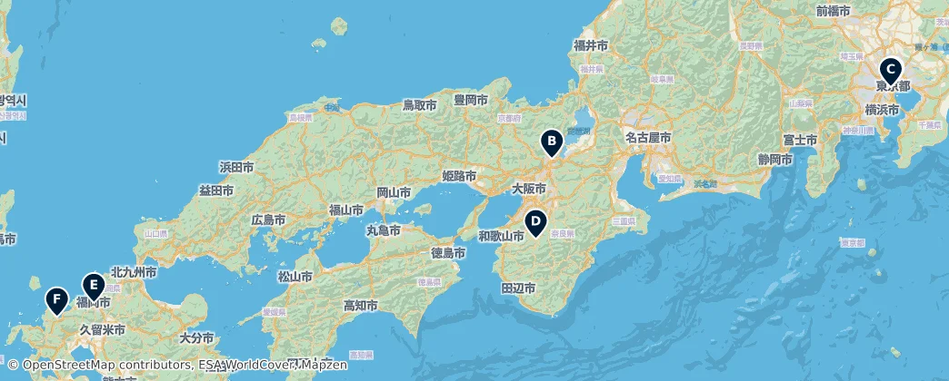 Map of 日本列島