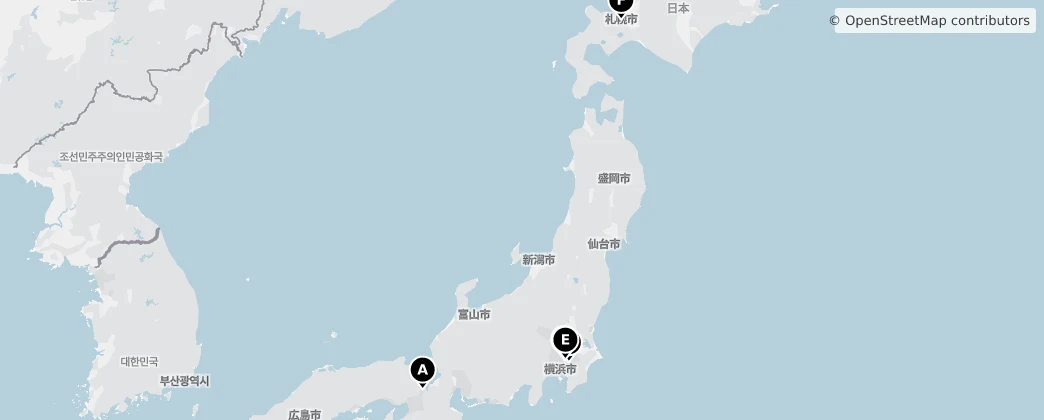 Map of 日本列島