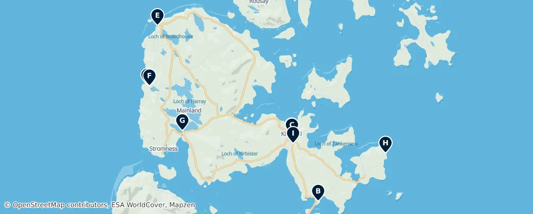 Map of Islas Orcadas