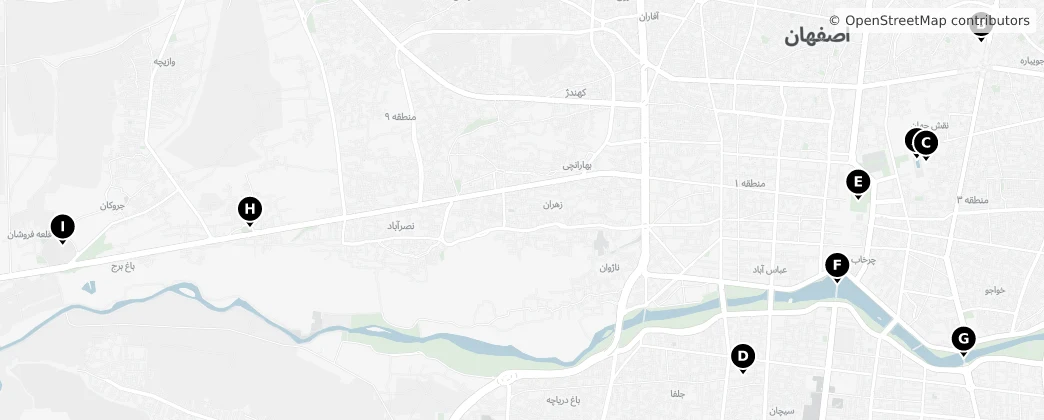 Map of Ispahán