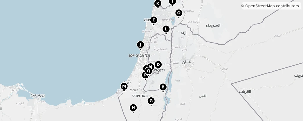 Map of Israel
