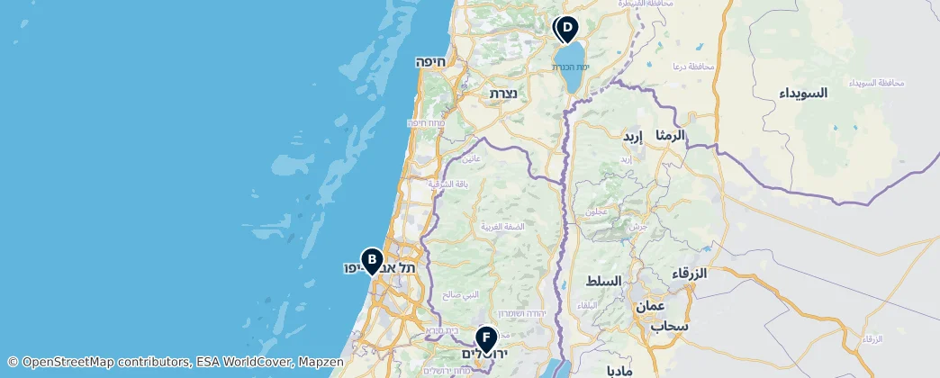 Map of Israel
