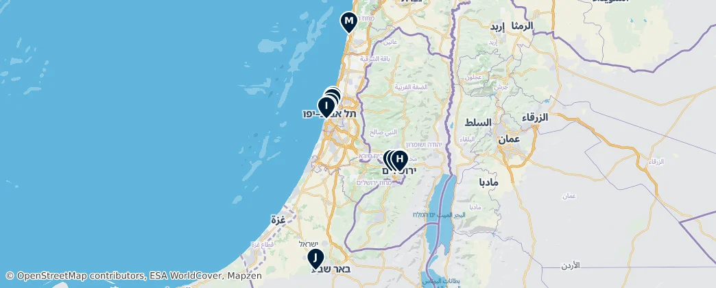 Map of Israel