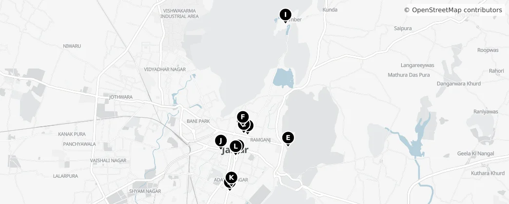 Map of Jaipur