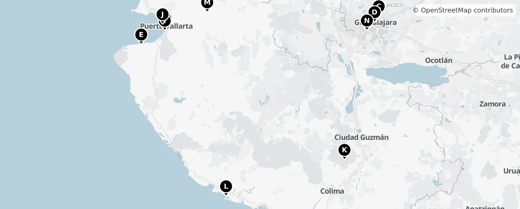 Map of Jalisco