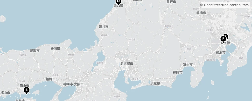 Map of Japón