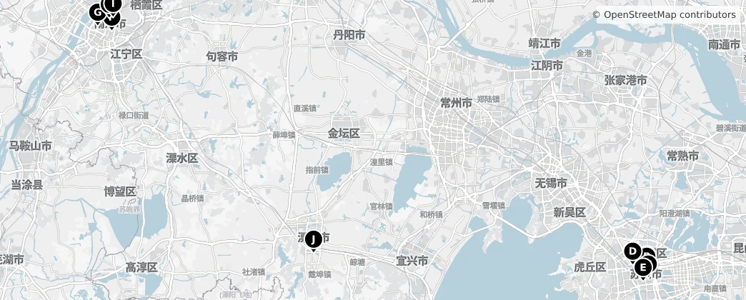 Map of Jiangsu