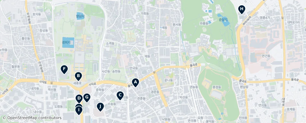 Map of Junghak-dong