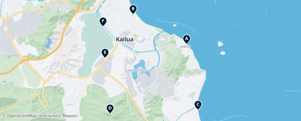 Map of Kailua