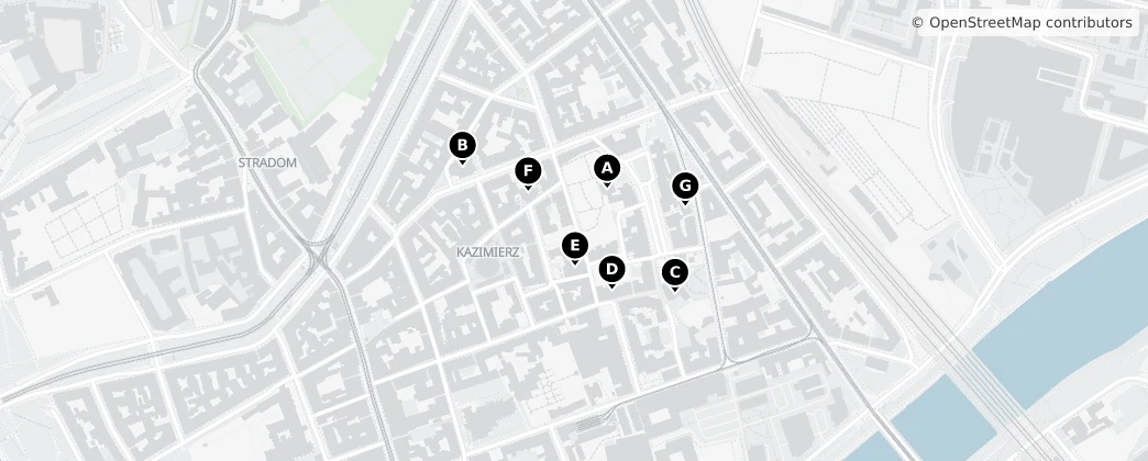 Map of Kazimierz