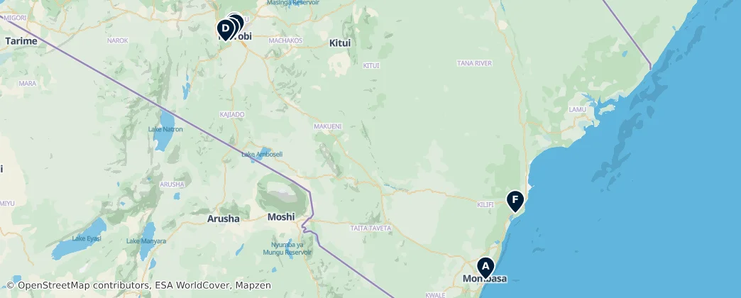 Map of Kenia