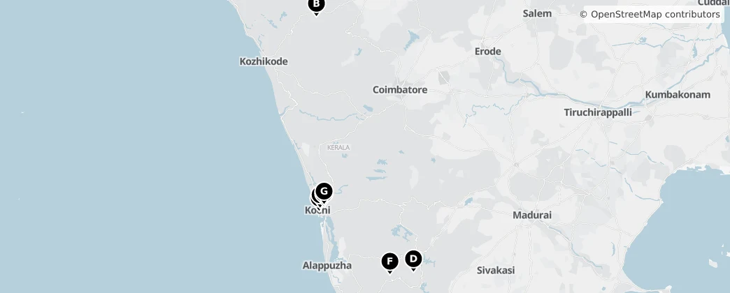Map of Kerala
