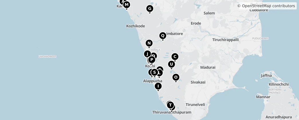 Map of Kerala