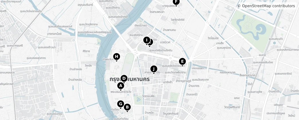 Map of Phra Nakhon
