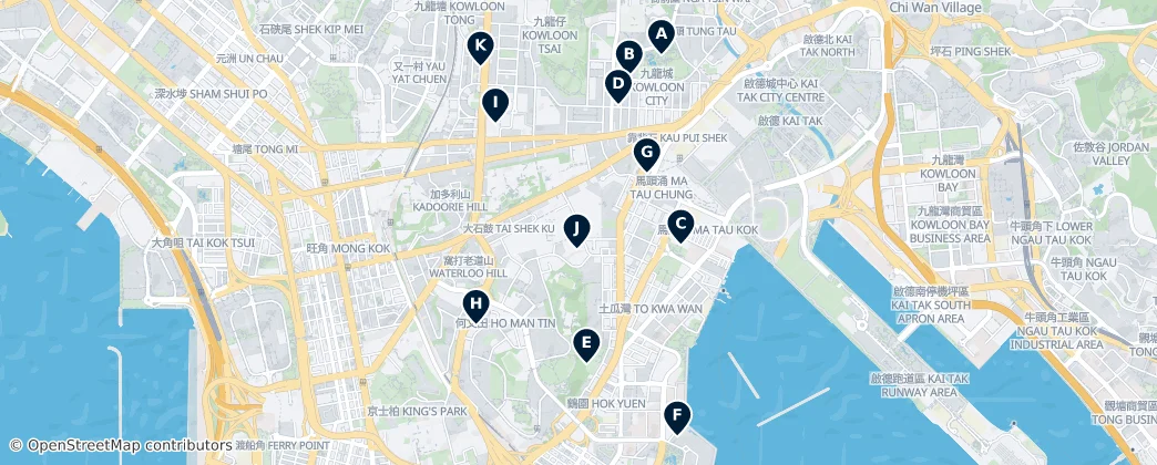 Map of Kowloon City District