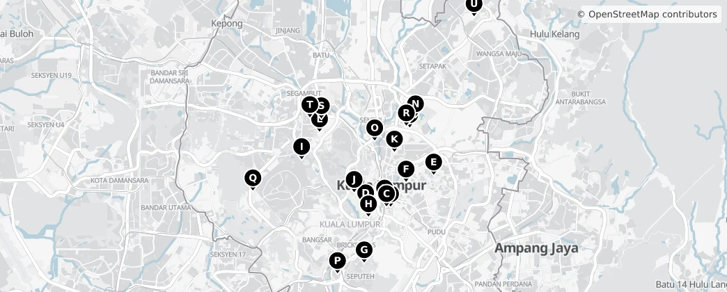 Map of Kuala Lumpur