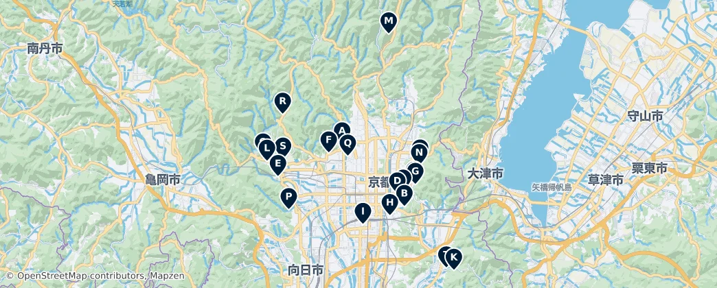 Map of Kioto