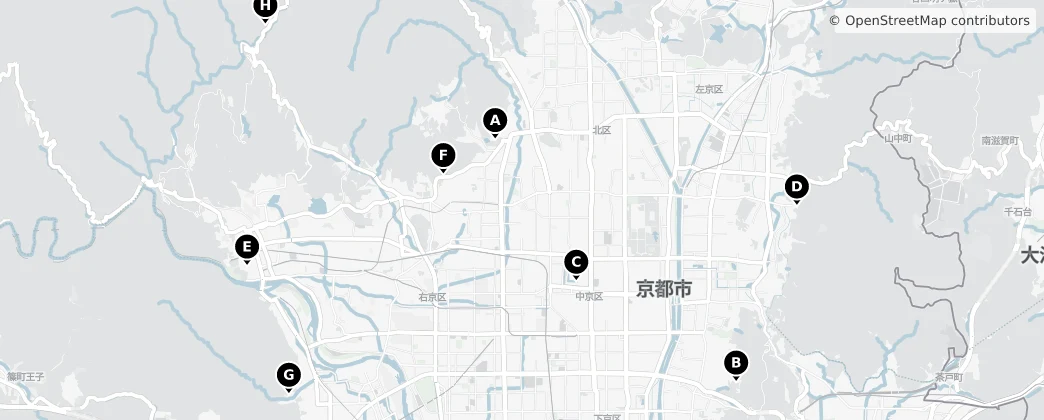 Map of Prefectura de Kioto