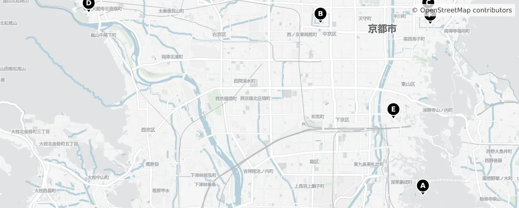 Map of Prefectura de Kioto