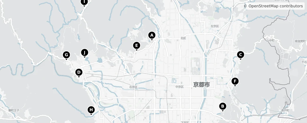 Map of Prefectura de Kioto