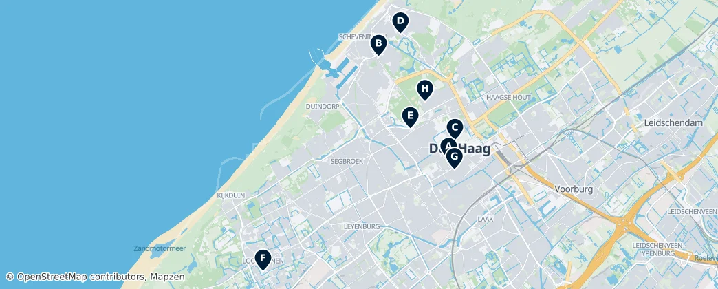 Map of La Haya