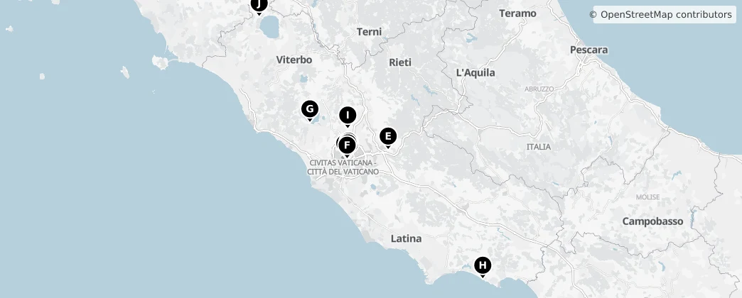 Map of Lacio