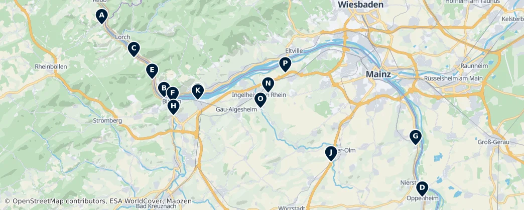 Map of Distrito de Maguncia-Bingen