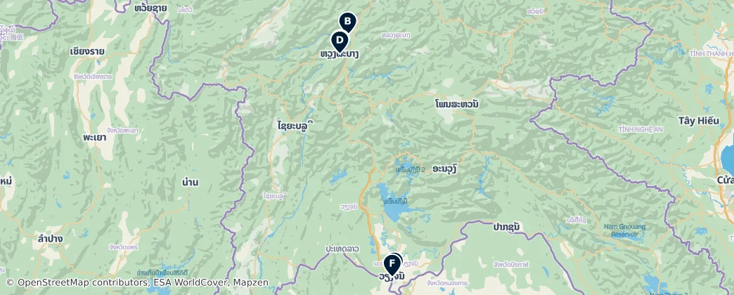Map of Laos