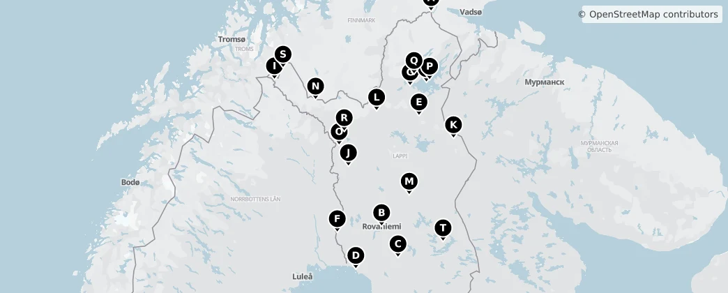 Map of Lapland