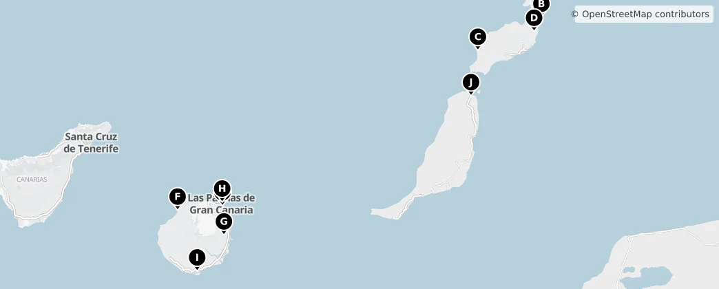 Map of Las Palmas