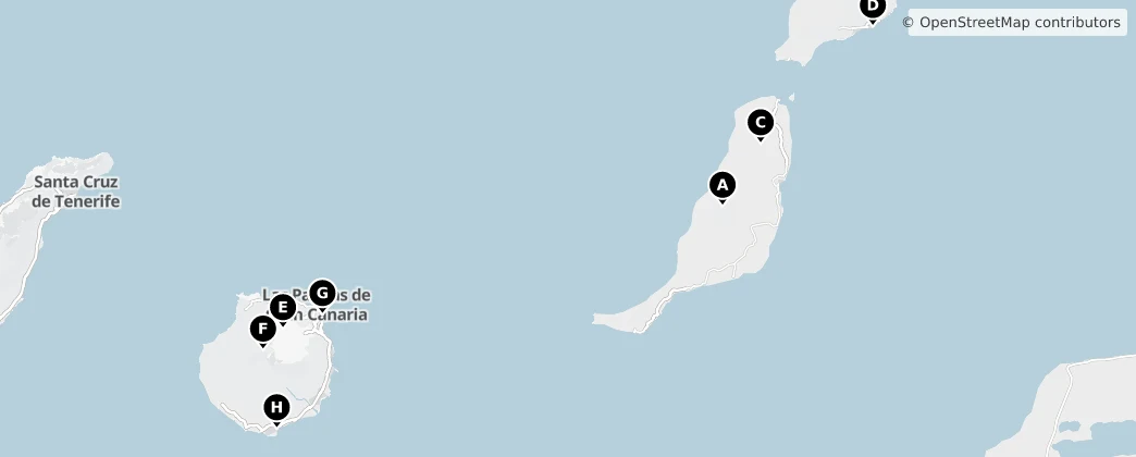 Map of Las Palmas