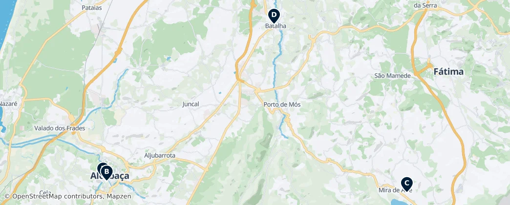Map of Leiría