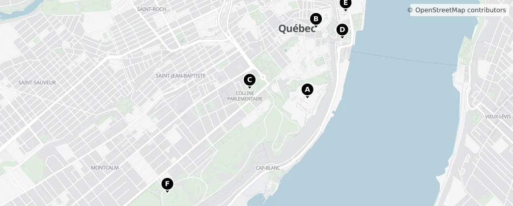 Map of Lévis