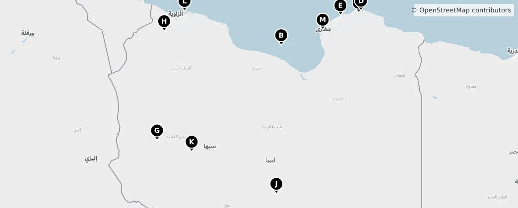 Map of Libia
