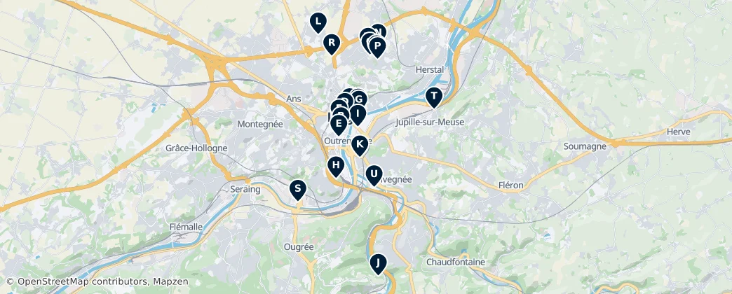 Map of Lieja