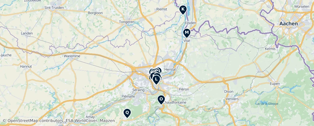 Map of Lieja