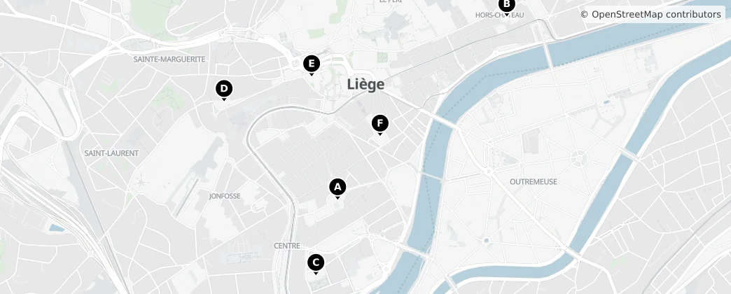 Map of Lieja