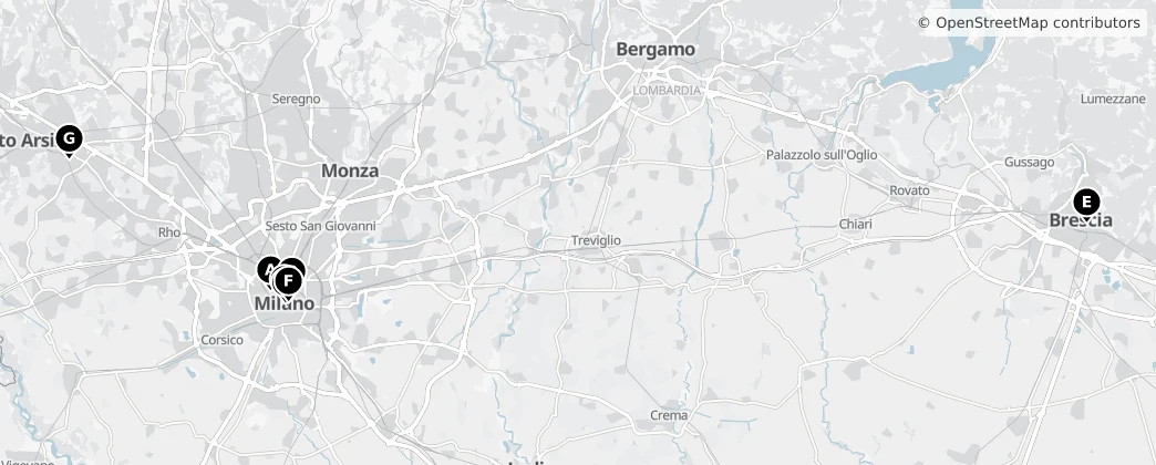 Map of Lombardía
