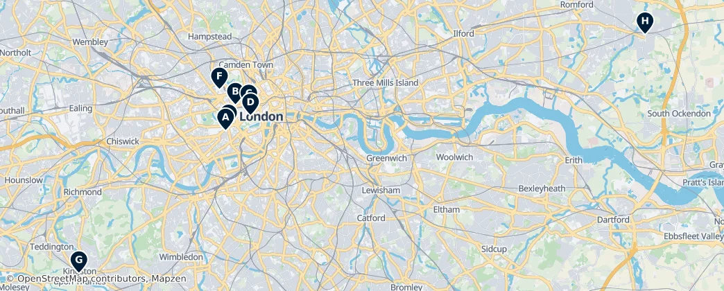 Map of Londres