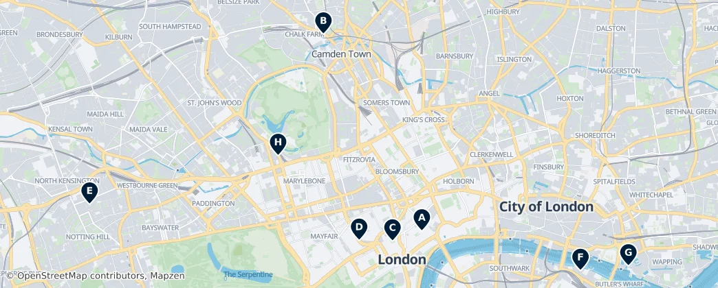 Map of Londres