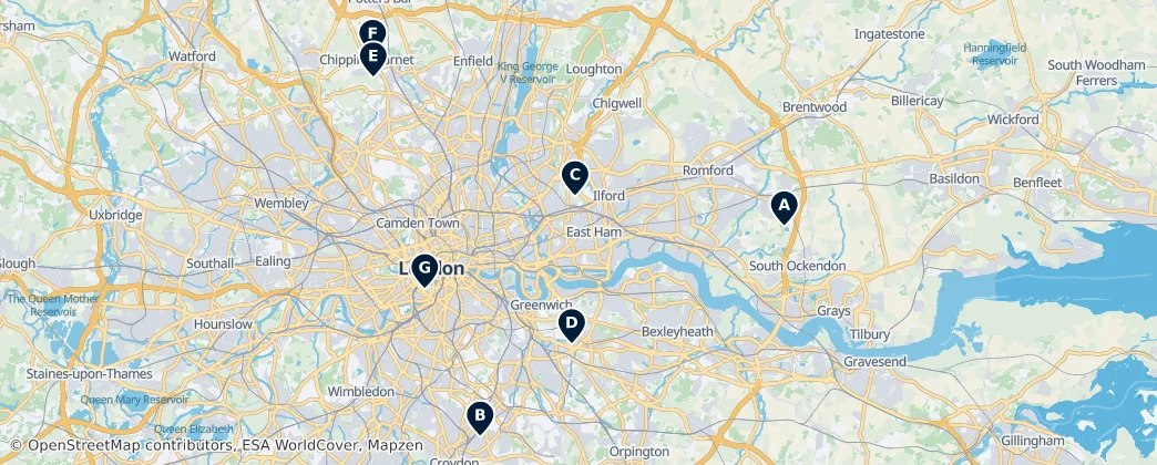 Map of Londres