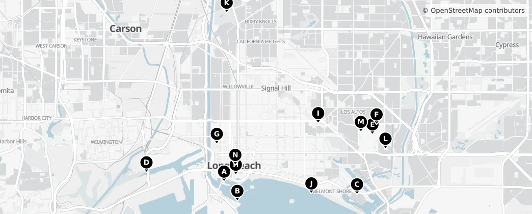 Map of Long Beach