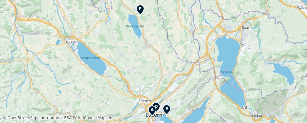 Map of Lucerna