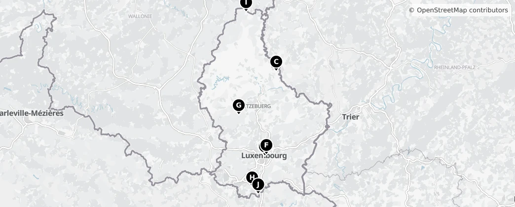 Map of Luxemburgo