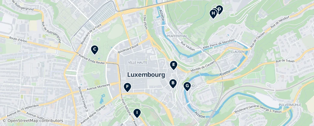 Map of Luxemburgo