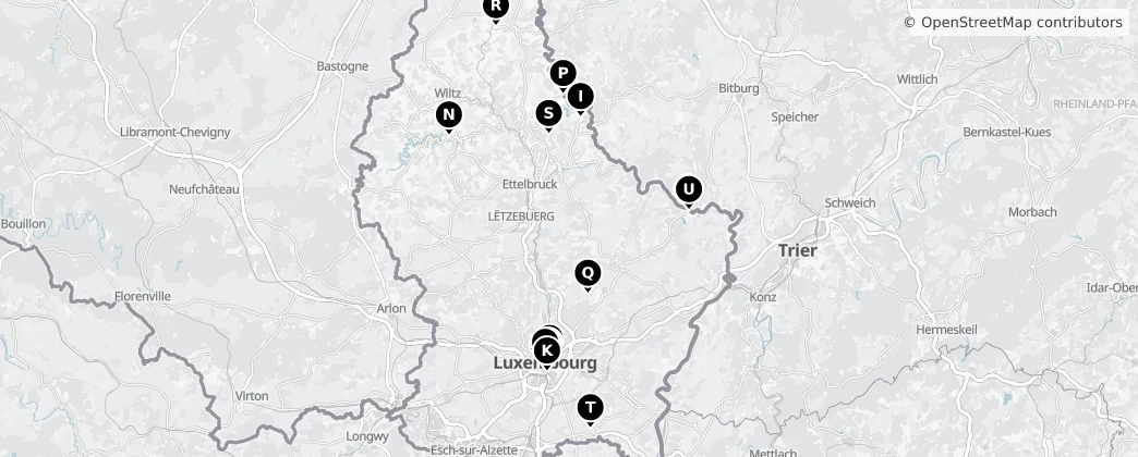 Map of Luxemburgo