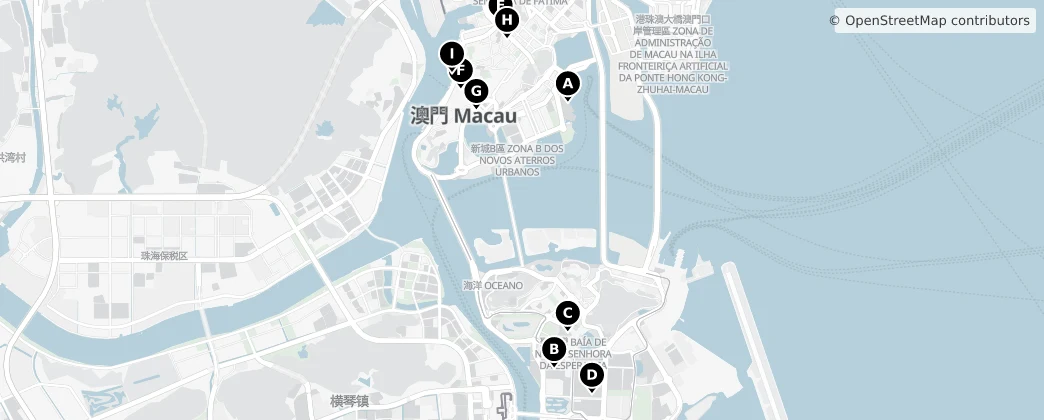 Map of Macao