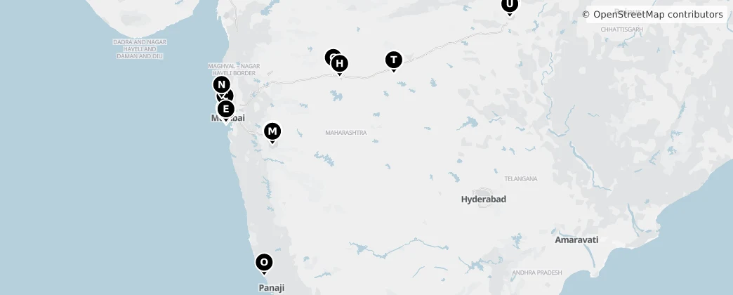 Map of Maharastra