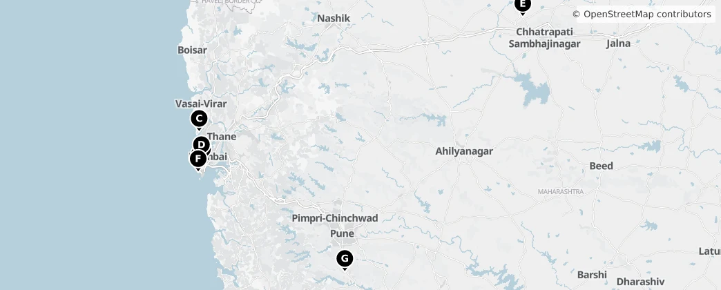 Map of Maharastra