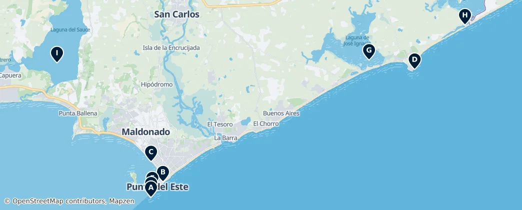 Map of Maldonado